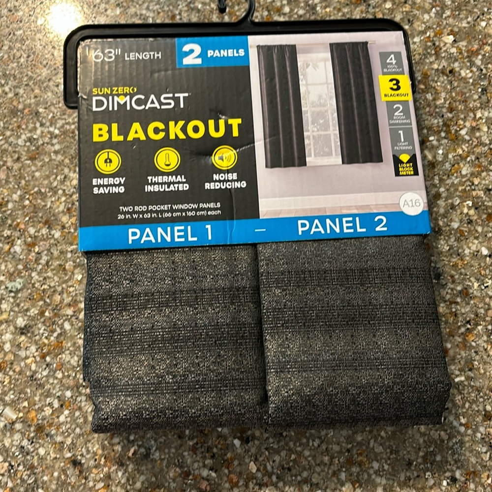 Sun zero dimcast black out window panels